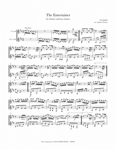 The Entertainer (arr. Andrew Grenci)