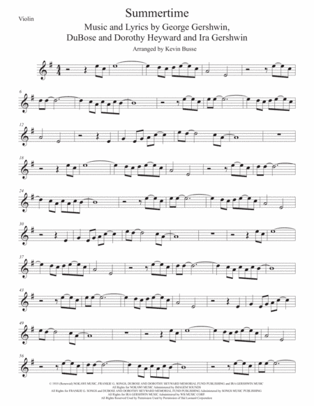 Summertime (arr. Kevin Busse)