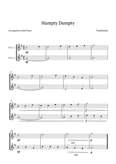 Humpty Dumpty (arr. André Nusa)