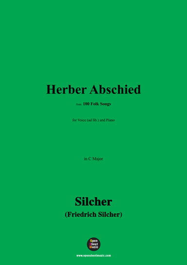 Silcher-Herber Abschied,for Voice(ad lib.) and Piano (arr. OSM Press)