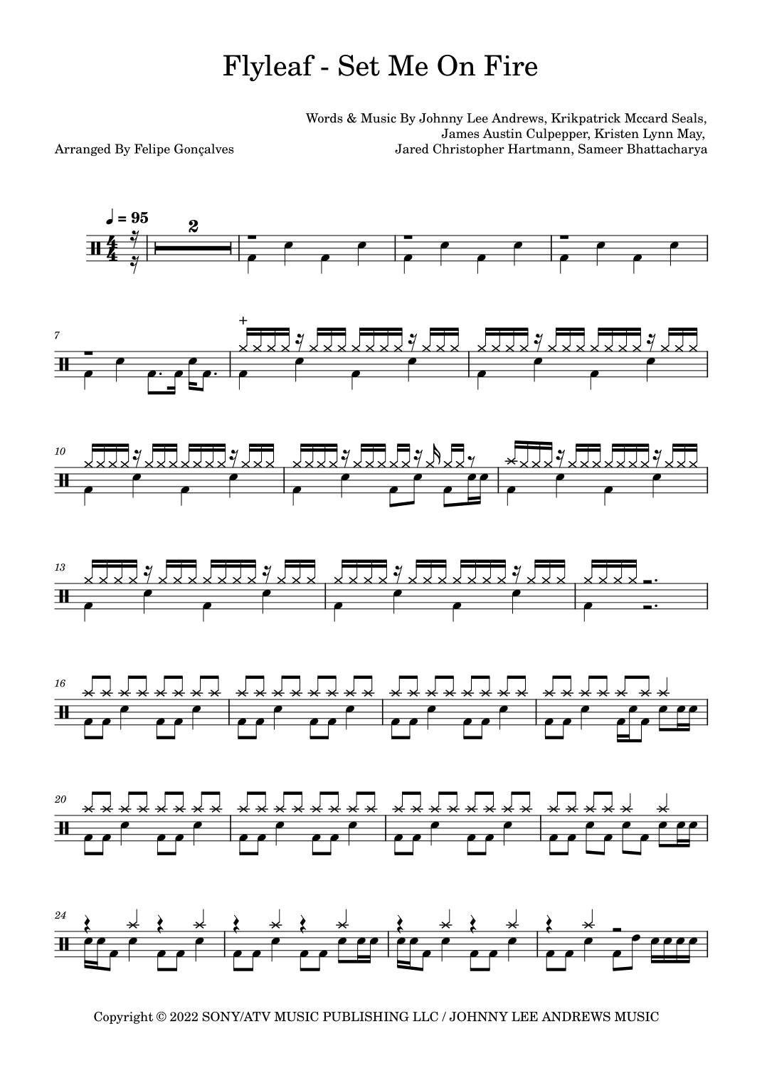 Set Me On Fire (arr. Felipe Gonçalves)