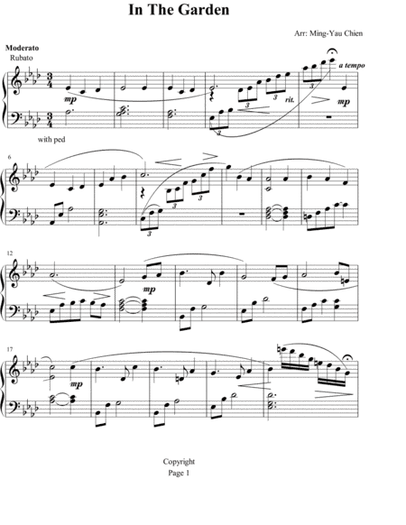 In The Garden (arr. Ming-Yau Chien)