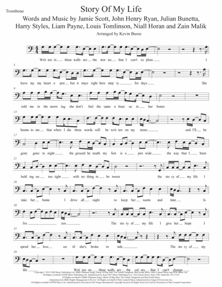 Story Of My Life (arr. Kevin Busse)