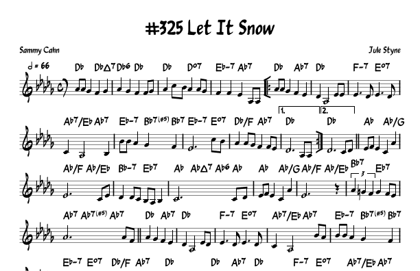 Let It Snow! Let It Snow! Let It Snow! (arr. arr. by John Fries)
