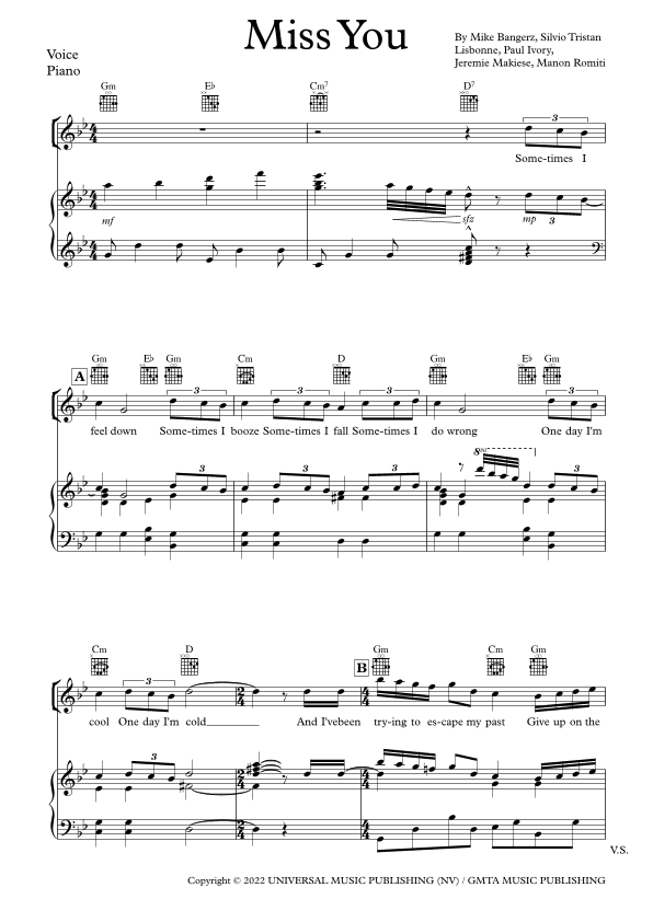 Miss You (arr. Merlin Sisko)