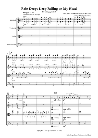 Raindrops Keep Fallin' On My Head (arr. Lipe Portinho)