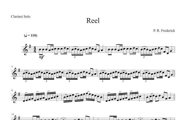 Reel (Clarinet Solo)