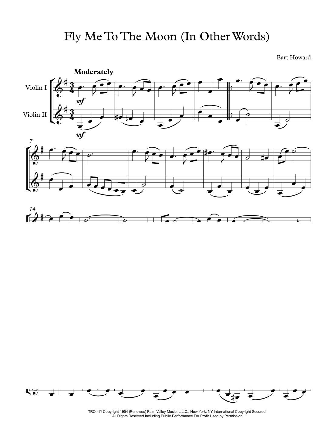 Fly Me To The Moon (in Other Words) (arr. Sherry Lewis)