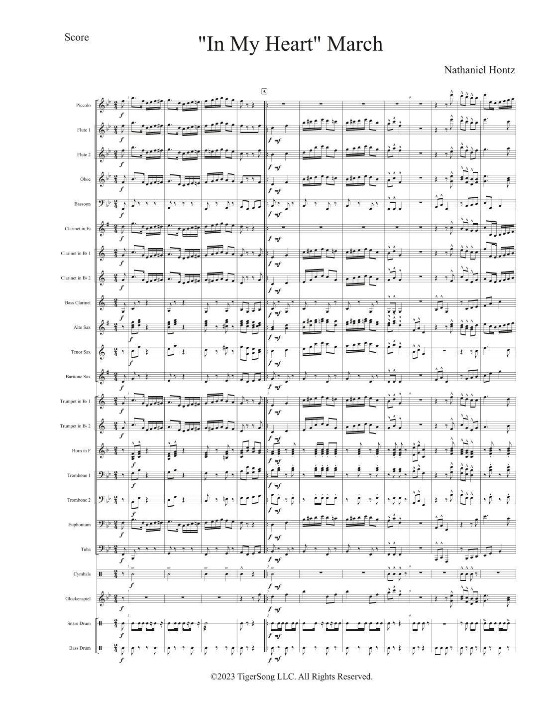 In My Heart March (for Concert Band)