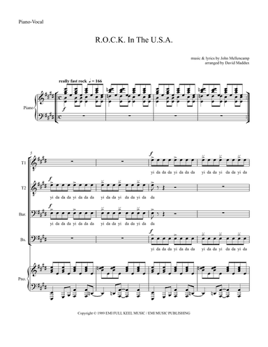 R.o.c.k. In The Usa (arr. David Maddux)