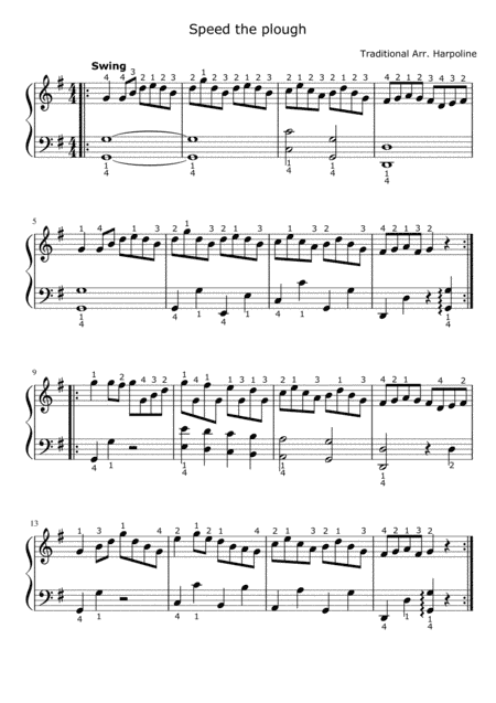 Speed the plough (Hornpipe) (arr. Harpoline)