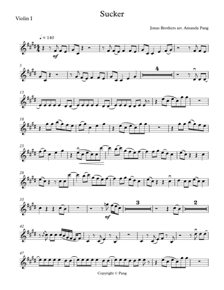 Sucker (arr. Amanda Pang)