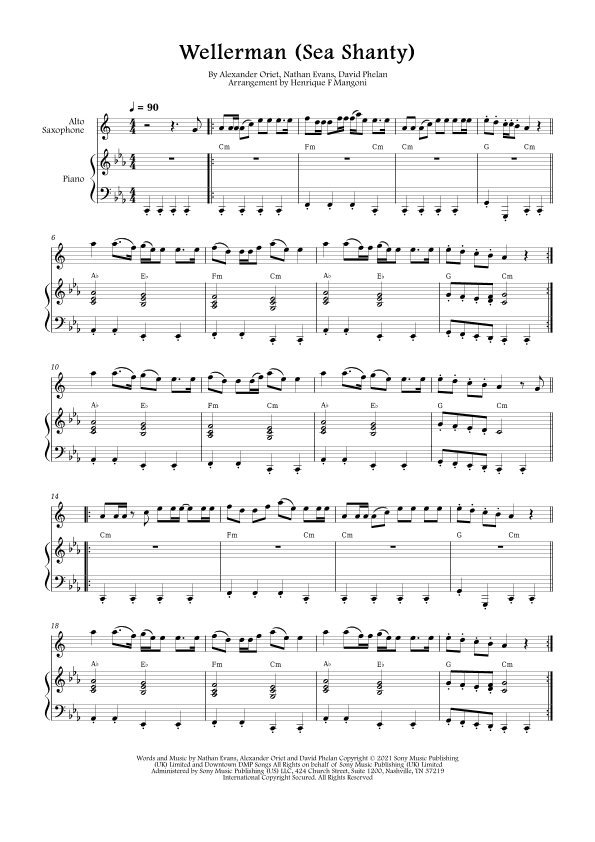 Wellerman (arr. Henrique F Mangoni)