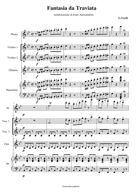 Fantasia da Traviata. Quintet (arr. Ester Alessandrini)