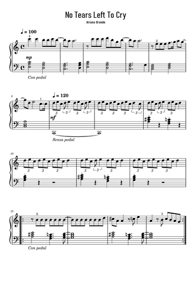 No Tears Left To Cry (arr. eduardo)