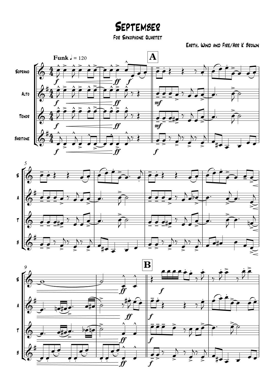 September (arr. Katie Brown)