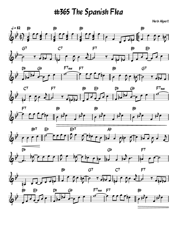 Spanish Flea (arr. John Fries)