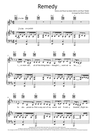Remedy (arr. Maria Mullin)