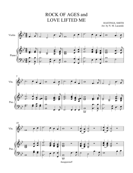 Rock of Ages and Love Lifted Me (arr. Nick Lacanski)