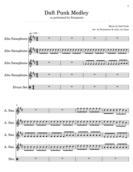Daft Punk (arr. Jman)