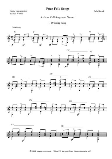 Four Folk Songs (arr. Rod Whittle)
