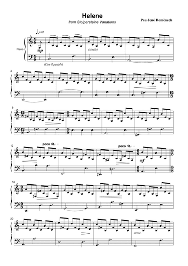 Helene, Stolpersteine Variations