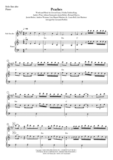 Peaches (arr. Mundi)