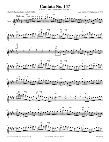 Cantata No. 147 for Two Guitars BWV 147 (Jesus, Joy of Man's Desiring) (arr. Dennis McCorkle)