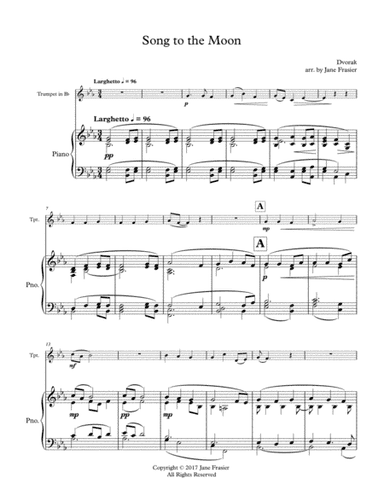 Song to the Moon (arr. Jane Frasier)