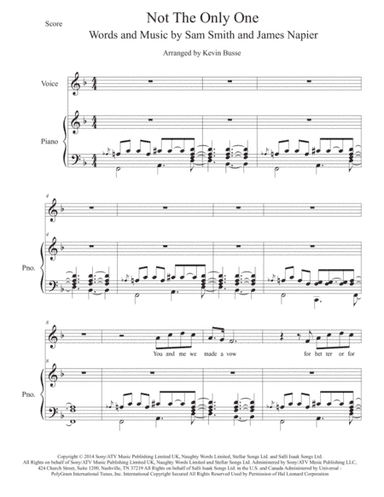 I'm Not The Only One (arr. Kevin Busse)