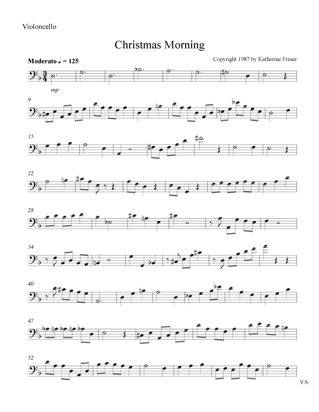 Christmas Morning ("King Arthur's Ride") for Flute and Cello Duet