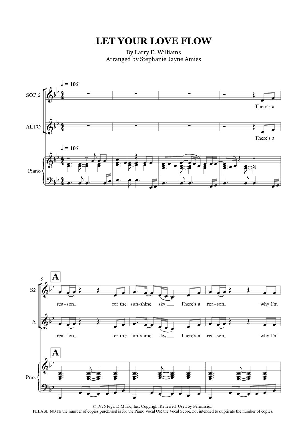 Let Your Love Flow (arr. Stephanie Jayne Amies)