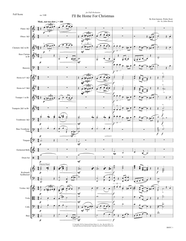 I'll Be Home For Christmas (arr. John Hoesly)