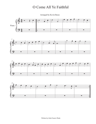 O Come O Come Emmanuel - Piano (arr. Kevin Busse)