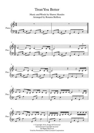 Treat You Better (arr. Roxana Belibou)