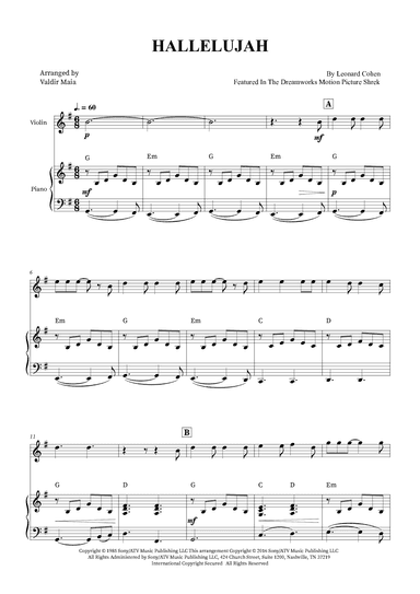 Hallelujah (arr. Valdir Maia)