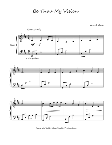 Be Thou My Vision (arr. J. Case)