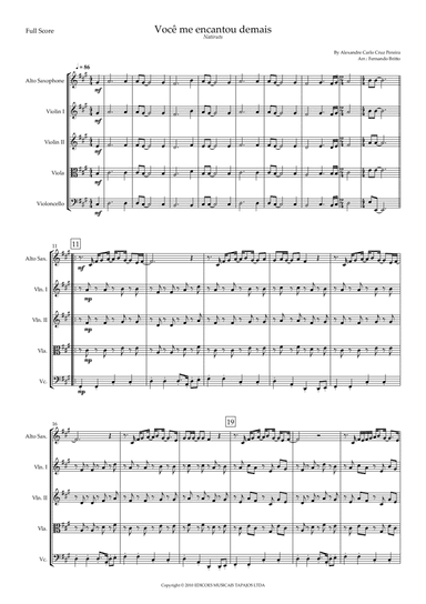 Voce Me Encantou Demais (arr. Fernando Britto)