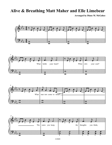 Alive & Breathing (arr. Diane M. McGahee)