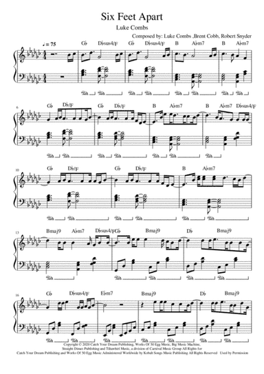 Six Feet Apart (arr. Farzad Sartakzade)