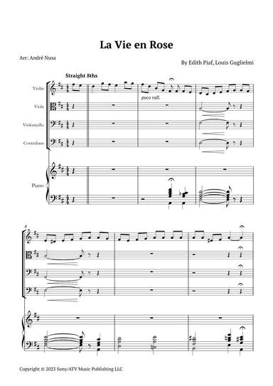 La Vie En Rose (arr. André Nusa)