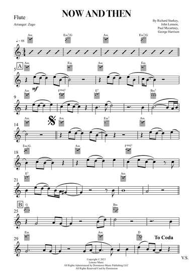 Now And Then (arr. Zago)