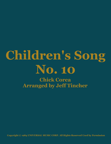Children's Song No. 10 (arr. Jeff Tincher)