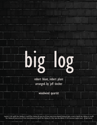 Big Log (arr. Jeff Tincher)