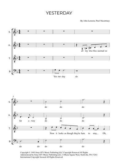 Yesterday (arr. Alex Nunes Rodrigues)