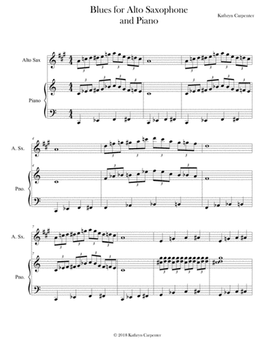 Blues for Saxophone & Piano