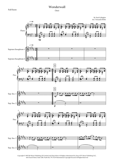 Wonderwall (arr. Fernando Britto)