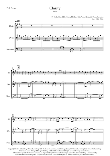 Clarity (arr. Fabio Britto)