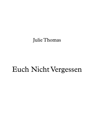 Euch Nicht Vergessen