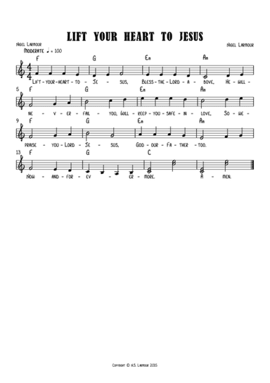 LIFT YOUR HEART TO JESUS